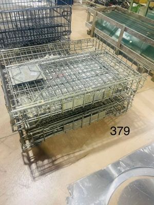 many cages that are stacked on top of each other