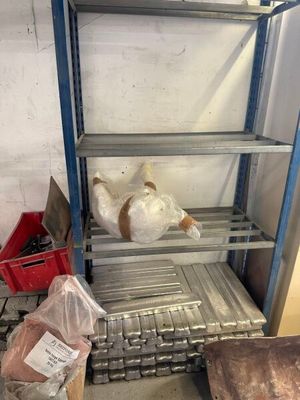 a shelf that has a lot of items on it