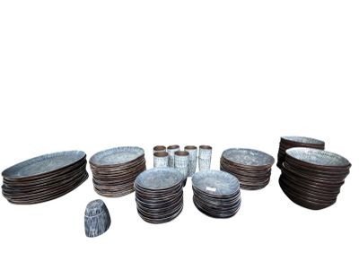 an image of a bunch of plates that are sitting on a table