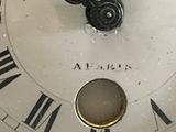 a close up of a clock with roman numerals on it