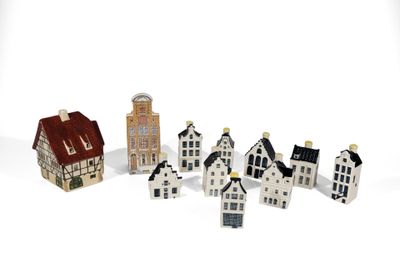DELFT pour KLM et Bols Neuf petites maisons en porcelaine de…