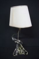 lampe de table vintage en verre transparent - style MURANO -… (photo 2)
