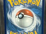 a picture of a pokemon card on display in a store