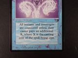 a card with a picture of a demon on it