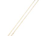 a gold necklace with a white pearl and a gold chain