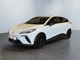 the white toyota c - hr is parked in a large room
