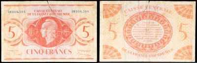 two different types of currency are shown on a black background