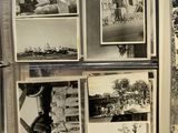 an old black and white photo of a bunch of old photos