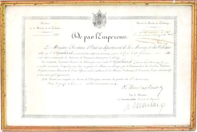 un vieux document sur lequel figure l'image d'un cheval