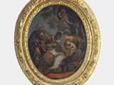une image représentant un tableau où l'on voit un groupe de personnes formant un cercle