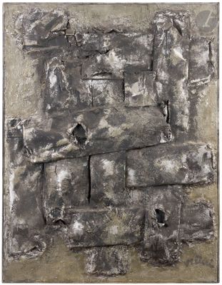 une image d'une œuvre d'art qui se trouve sur un mur