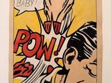 a drawing of a comic strip with a man holding a knife