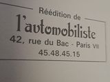 a picture of a sign on the wall that says la automobilist