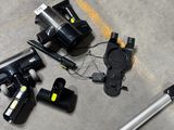 a lot of tools that are laying out on the floor