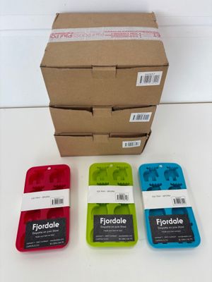 three boxes of floidle sitting next to each other on a table