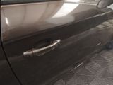 a close up of a door handle on a car
