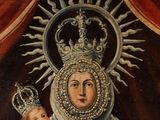 an image of a painting of a woman holding a child