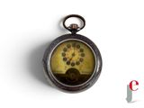 une horloge accrochée au mur