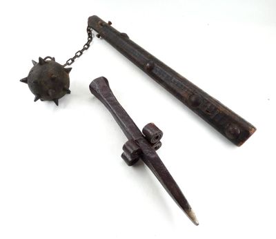 Fléau d'armes (dans l'esprit Viollet-le-Duc).