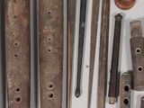 a lot of tools that are laying out on the table