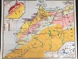 a map of morocco showing the location of major cities