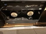 two speakers in the back of a speaker cabinet