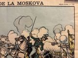 cartoon of a man riding a horse with a sword in his hand