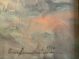 an image of a painting of a man riding a horse in a field