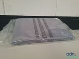 a plastic bag with a piece of paper on top of it