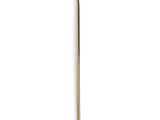 a close up of a stick with a heart on it on a white surface