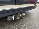 a close up of a truck ' s rear bumper