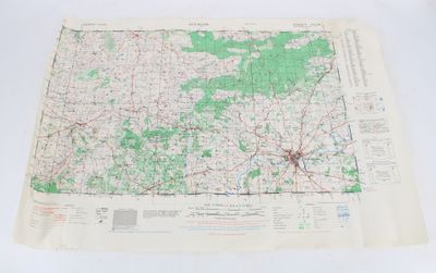 a map of the area on the table