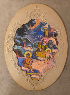 École Française première moitié du XXème - Monogrammé « CA »…