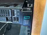 a close up of a rack with a bunch of electronics on top of it