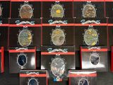 a lot of watches that are on display in the store