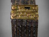 a close up of a piece of metal with spikes on it