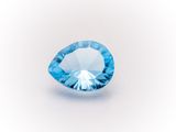 a blue topazte gems on a white background