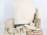 a pile of items that are sitting on a table