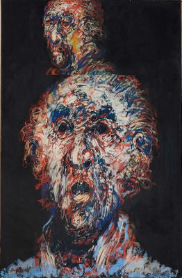 une image représentant un tableau d'un vieil homme barbu
