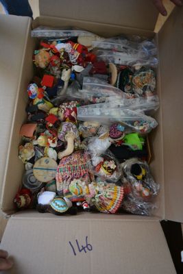 a box full of assorted items that are in the box