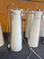 Suite de 6 lampes, en verre transparent et diffuseur opaque,… (photo 5)