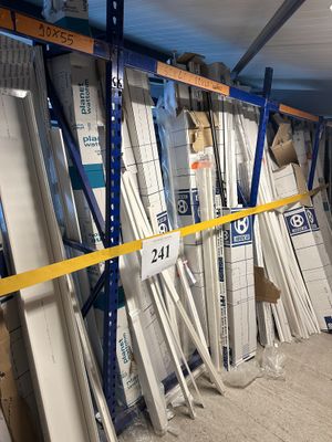 many different types of tile on the shelves in the store