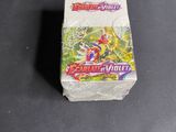 a close up of a box of pokemon trading cards on a table