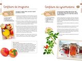 a recipe book with pictures of fruits and vegetables on it