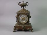 a clock that is sitting on top of a table