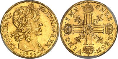 une image représentant une pièce d'or « sovereign » sur laquelle figure une croix