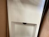 a person standing in a box with a shoe in it