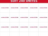 vendu par lot de 20 x 12 soit 240 unites