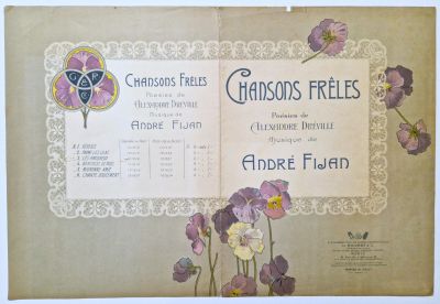 Anonyme - Chansons frêles, poésies d'Alexandre Dréville, mus…