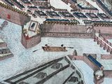 a picture of a painting of a boat in the water
